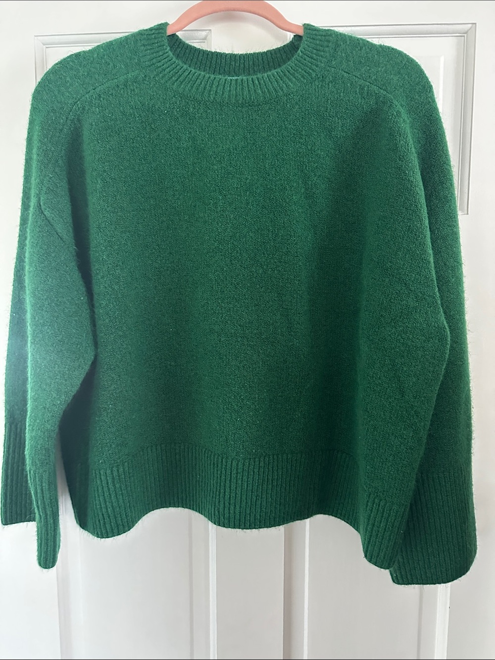 CeCe Forest Green Crewneck Sweater